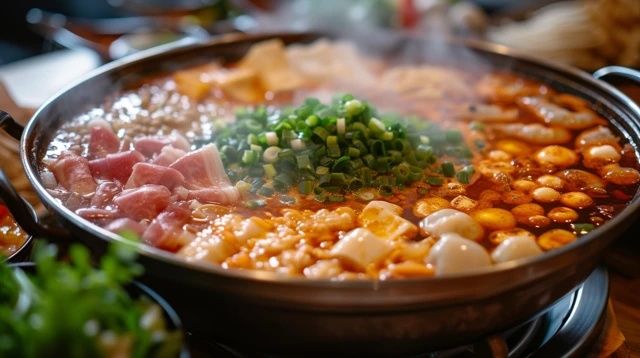 炎炎夏日,与好友共品热辣牛腩火锅,点燃味觉盛宴