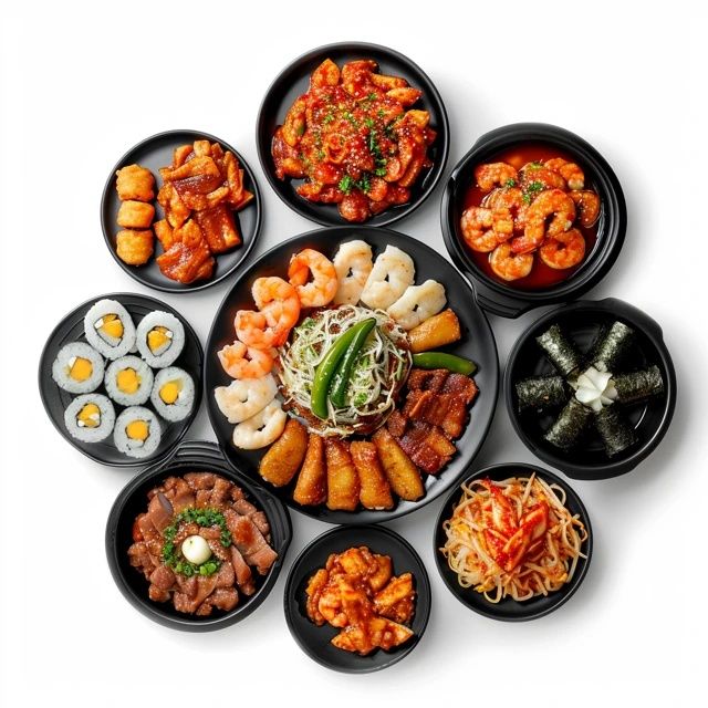 如花吃播：这一桌韩国料理，你们那叫啥水平？