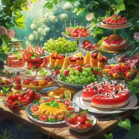 夏日美食绘:我最爱的18幅插画盛宴