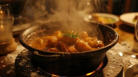 香芋南瓜焖五花肉:宅梧特产美味与糖分记忆的交织