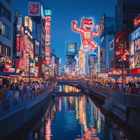 泪奔日本大阪梅田商圈的夜景,真的是让人一见倾心的地方,想象一下