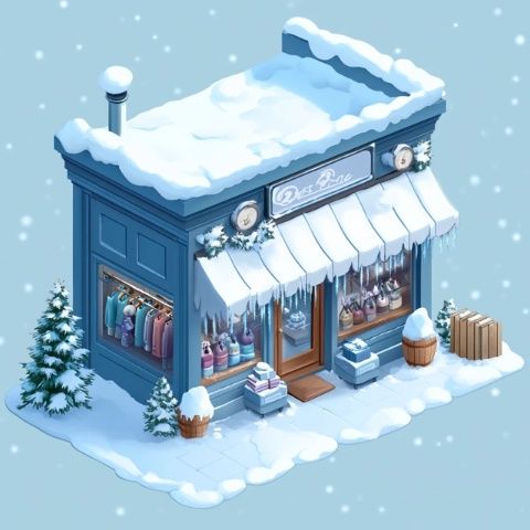 梦幻雪乡的冬日色彩变奏曲