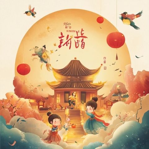 清净的龙年春节彩虹