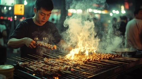 汕尾夜市必吃美食:蚝煎、糕点与烧烤探秘