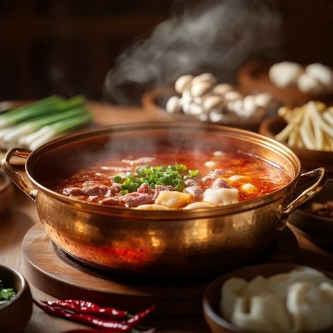 长沙IFS对面的驷马桥火锅:鲜牛油麻辣锅底与特色毛肚