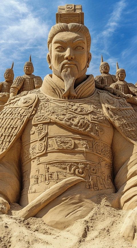 据说万全准备张家口今年弄了一个古城,今天带我娘、我哥还有老公四个来万全古城