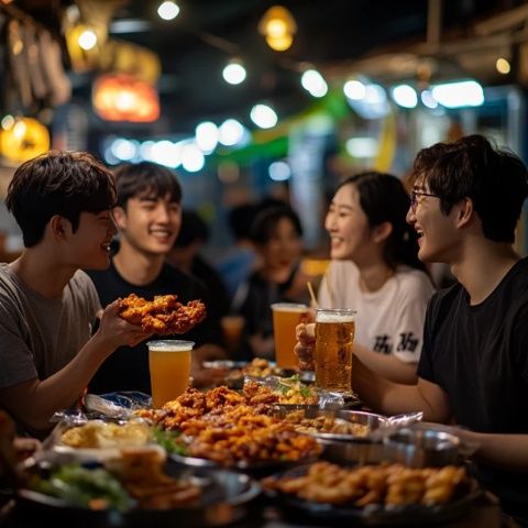 国贸美食街:乐趣和音乐之都