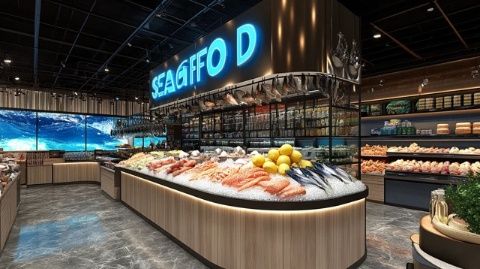 海鲜森升级搬迁至斑斓酒店:豪华环境与新鲜海产盛宴