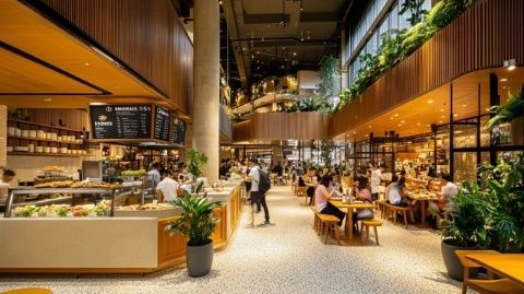 新梁仓美食广场,璀璨明珠般横空出世