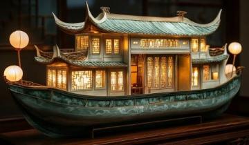 夜游横店清明上河图:灯光璀璨再现大宋盛世风情