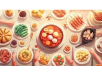 春节经典传统美食简笔画及寓意解析