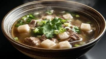 春季美食大赛西湖牛肉羹这道美食我第一次喝的时候是在杭州旅游的的时