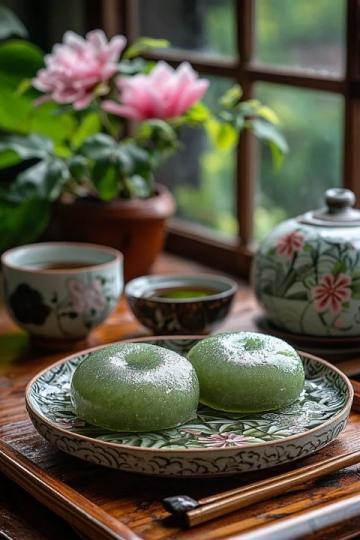 清香不腻的「绿茶馒头」制作教程,健康美味颜值高