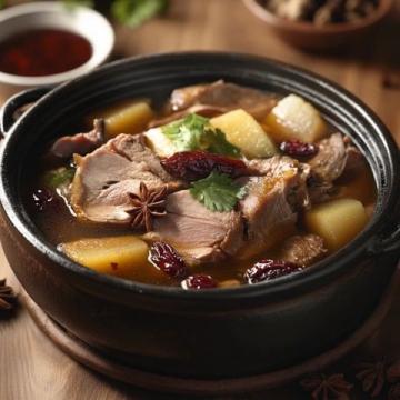 家常小菜:用蒜香料包围的美味老鸭煲