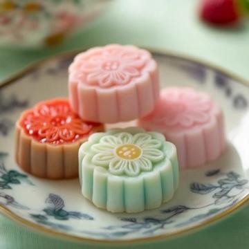 蔓越莓绿豆糕,内馅丰厚,香滑细腻,Q弹美味!