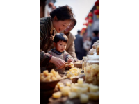 伊春泓江市场的东门，有一家回民菜的小盘菜做的非常的便宜，实惠，还可口,前天中午