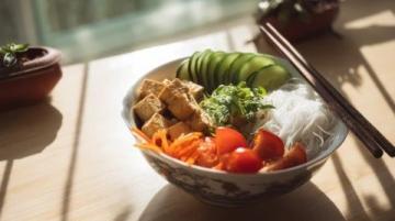 番茄鸡蛋包豆腐美味早餐