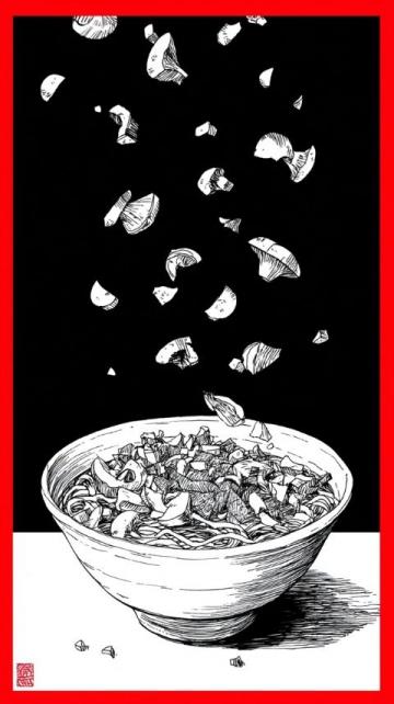 家庭版创意烤冷面:自制香辣海鲜酱,加入洋葱与黑芝麻,美味无限升级