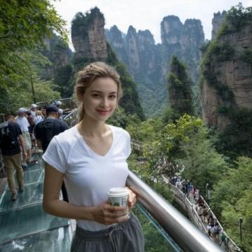 东榕美食广场就餐偶遇动人风景