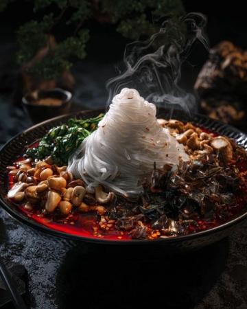 云南省的美食丰富多样,以下是一些代表性美食
