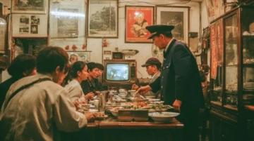 平顶山宝丰店:羊肉冲汤,每碗七次底, 顾客排队等吃