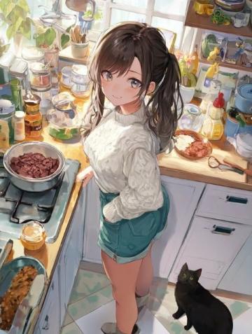每日厨房忙碌：从早到晚的做饭与洗涮循环生活