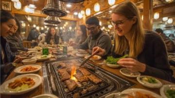 新都探秘:嘉庆自助烤肉盛宴,肉香烟花下的浪漫约会