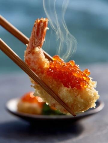 中国品尝日本风味的天妇罗佳肴