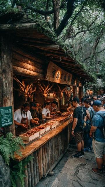 邛崃新年行之夜色里品味地道年味春