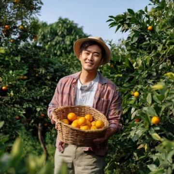 广西大学生李帅入赘桂林，种植甜脆柿子，日赚500多元