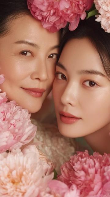 54岁和26岁女儿合照被认成姐妹花,真的把年龄活成了数字,49岁跟着老公
