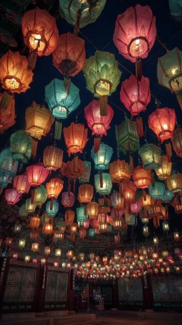 五一假期，宁夏中卫向阳街变成流动的河流，热闹的夜晚增添梦幻色彩。