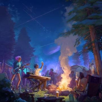 凤凰湖畔夜幕璀璨：露营节星空下的狂欢盛宴