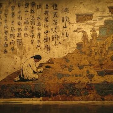 唐代书法家冯承素为其父冯师英撰写的墓志铭,珍藏于陕西省碑林博物馆