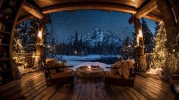 夜幕下的雪野湖：烧烤红酒配烟花的美妙夜晚体验