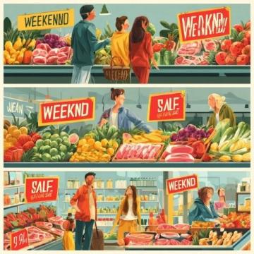 晚市购物惊喜:带娃散步偶遇“天仙配”促销,蔬菜肉品超值优惠