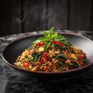 简单又美味:冬日必备章鱼丁炒饭做法详解