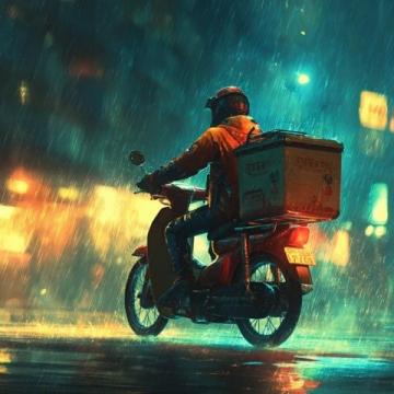 风雨无阻的外卖小哥:背后的辛酸与坚持
