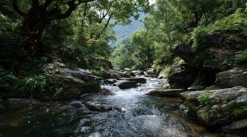 江西上饶的望仙谷以其夜色闻名，被誉为悬崖上的仙侠世界或峡谷中的清明上河图