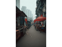 厦门侨福城居民社区的海鲜大排档
