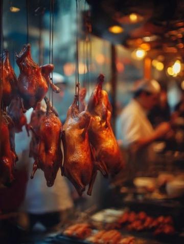 夜幕下的枣庄东湖夜市美景与美食共赏
