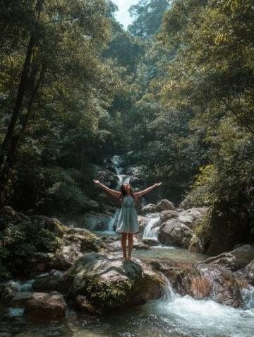 一名伊朗美女网红在游览桂林后,感慨万千的落泪了