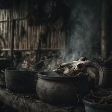清晨五点的乡村美味:奶奶亲手制作葱油饼与羊棒骨汤