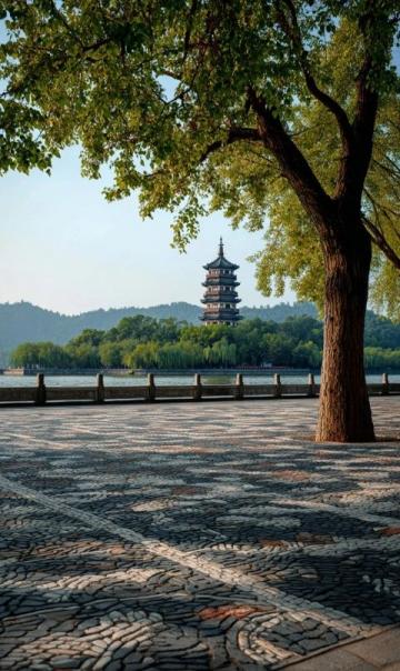 潜江市老新镇周边一日游:美丽东荆河大堤、新沟的商业中心与龙湾章华台古迹