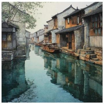 七绝周庄印象