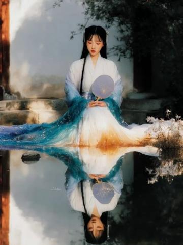 鲍蕾母女三人古装写真颜值爆表,贝儿简直是陆毅翻版!网友们都在讨论这对母女的五官和身材。