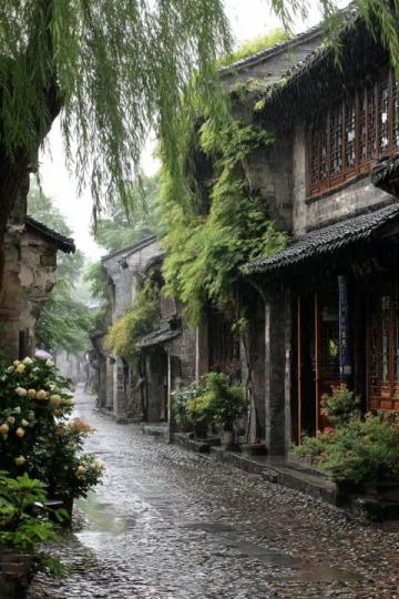 贵州毕节清晨美景：老城区里的生机与宁静