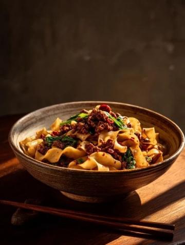 保定苏坨面粉自制手擀炸酱面，五花肉香其酱，丰衣足食家庭美食
