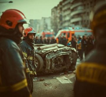 杭州街头惊现生死救援!40余司机齐心协力抬车救外卖小哥