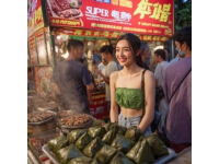 酒泉城区热闹夜色 烧烤美食节效果有限